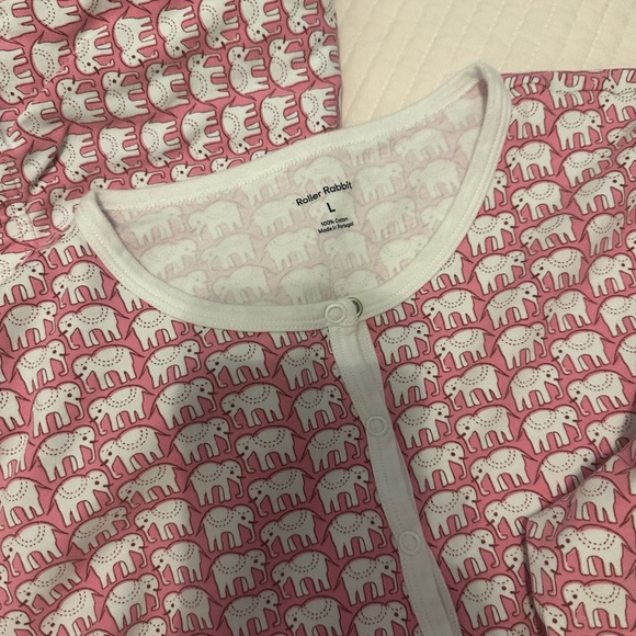 Roller Rabbit Pink Elephant Patterned Top - Picture 4 of 4